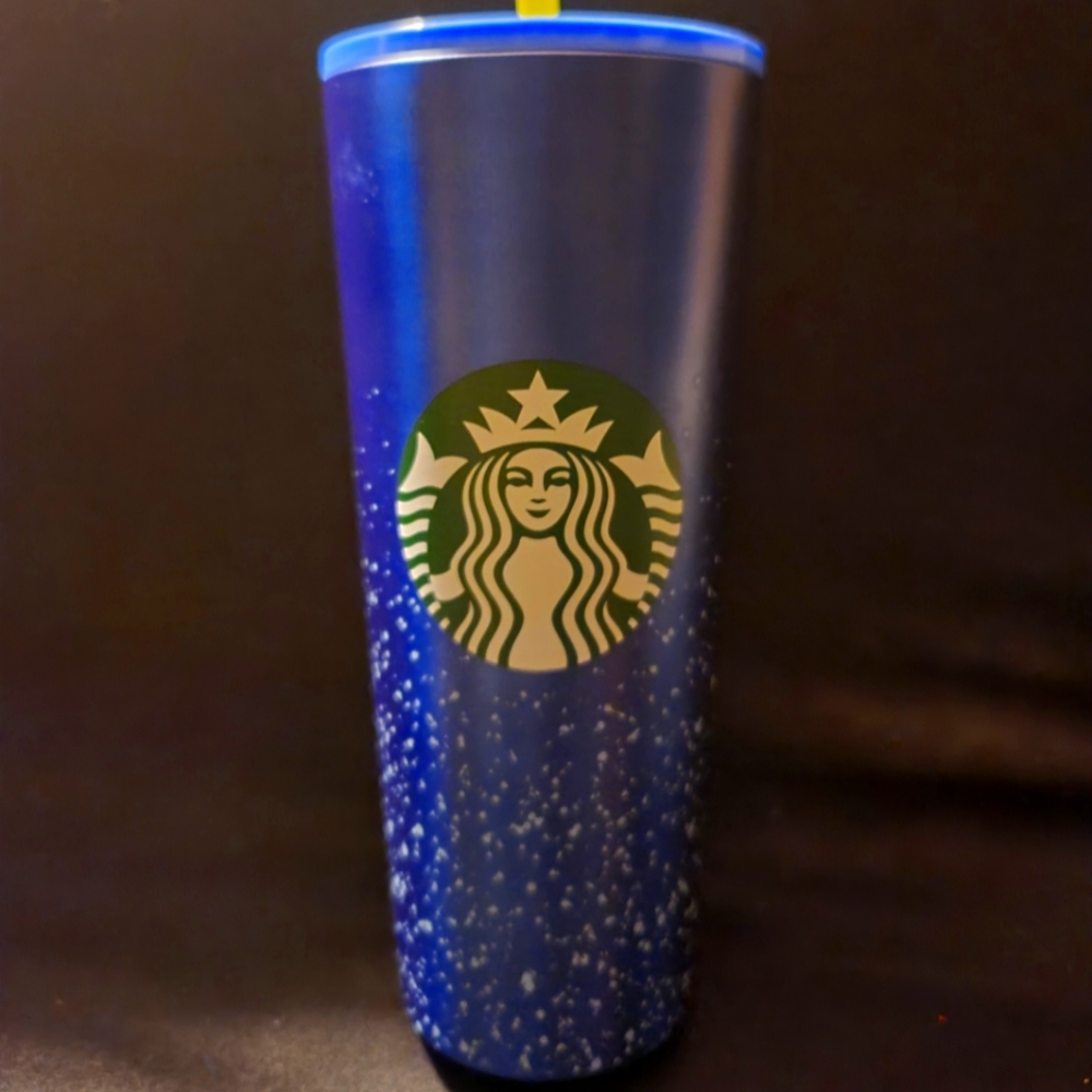Starbucks Blue Tumbler. Brand New Metal Blue Tumbler